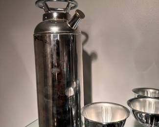 Vintage fire extinghisher martini shaker