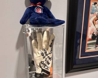 Ernie Banks signed glove