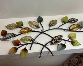 Metal branch wall art.