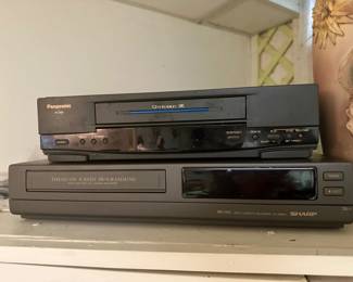 Panasonic & Sharp VHS players.