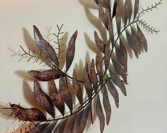 Metal wall art.