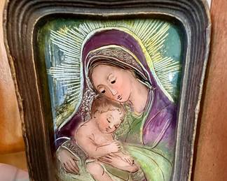 Marta Podoska Koch painting on glass.