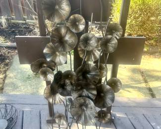 Morning glory metal art.