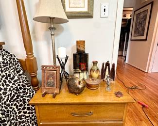 Mid century 2 drawer nightstand.