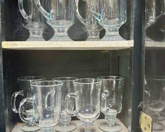 Irish coffee mugs.