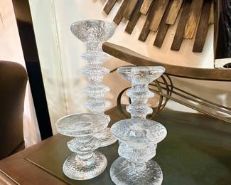 Set of 4 Iittala Finland Festivo candle holders.