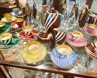 Cmielow Poland "Krokus" coffee set.