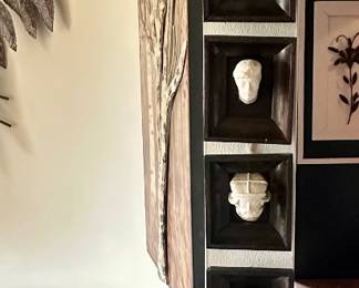 18 replica plaster portrait "Heads of Wawel" (Poland).