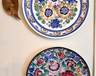 Large decorative Polish plates.