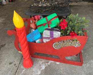 Outdoor Christmas decor.