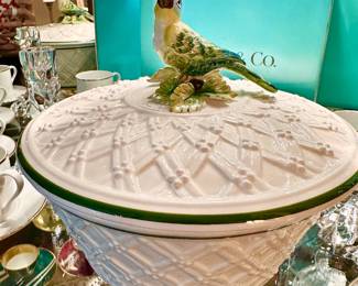 Tiffany Bird covered dish.
