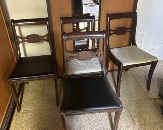 Set of 4 Regency chairs.
