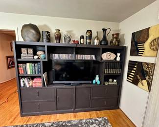 Storage & display entertainment console.