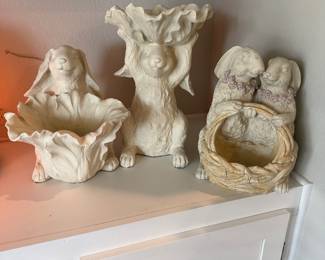 Resin bunny decor assortment