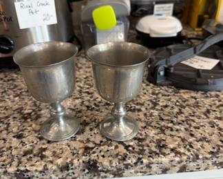 English pewter cups