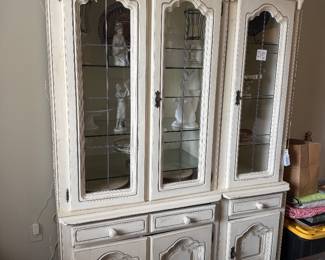 Painted German Schrank dining cabinet