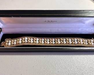 14k & Pearl Bracelet 