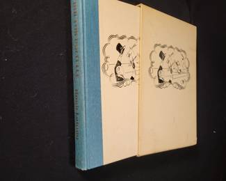 Lot # : 6 - First Edition ‘Dr. Dolittle: A Treasury’ First edition copy of ‘Doctor Dolittle: A Treasury’ by Hugh Lofting, published by J.B. Lippincott & Co. in 1952. Hardcover with blue and white binding, featuring illustrations. Accompanied by the matching illustrated slipcase.