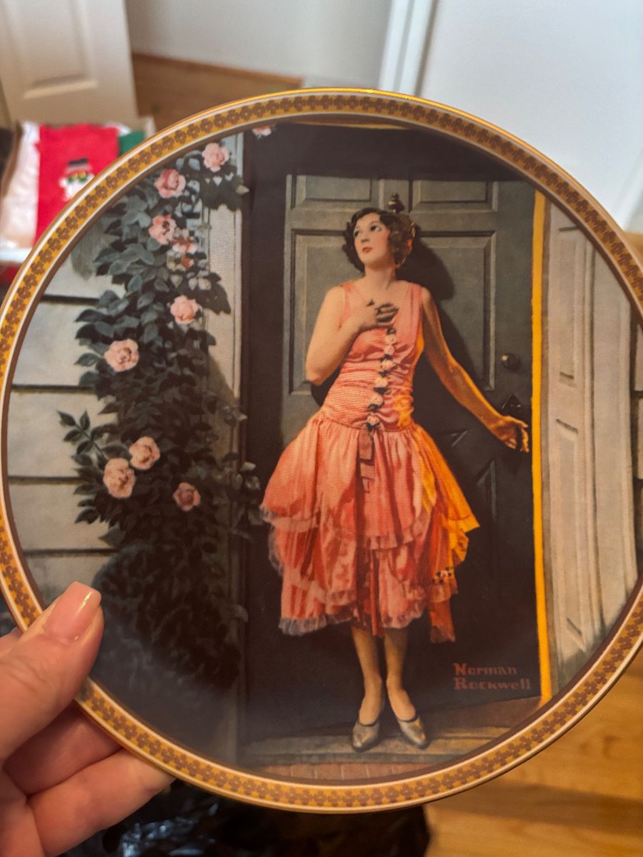 Rockwell’s rediscovered women’s collection plate