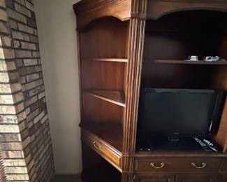 Solid wood furniture with corner section