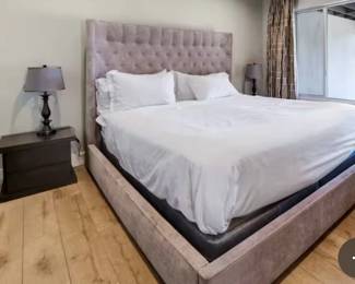 Bedroom furniture set and nightstands