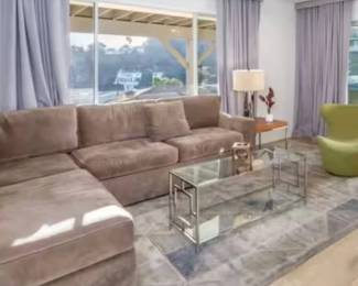 Couch and coffee table and end table