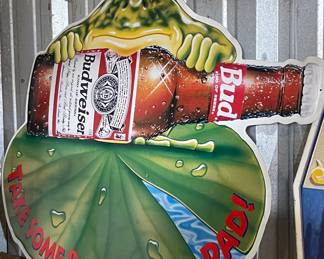 BUDWEISER “TAKE SOME BACK TO YOUR PAD” SIGN