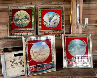 BUDWEISER FISH AND GAMEBIRD MIRRORS
