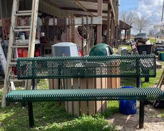 THERMOPLASTIC COATED PARK BENCH