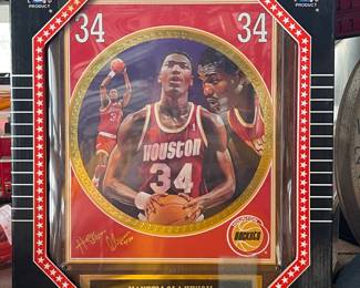 HAKEEM OLAJUWON NBA COLLECTORS PLAQUE