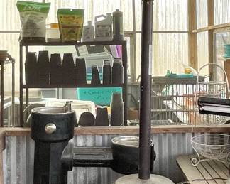 PATIO HEATER, COMMERCIAL WATER FOUNTAIN