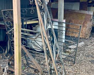 WROUGHT IRON GATES AND FENCING SECTIONS