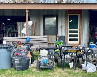 PRESSURE WASHERS-MOST WORK, SHOP VACS