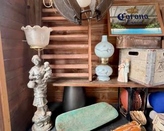 VINTAGE LAMPS, MCM SWAG LAMP