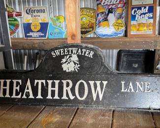 SWEETWATER METAL STREET SIGN HEATHROW LANE