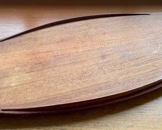 Vintage Dansk Surfboard Teak Tray