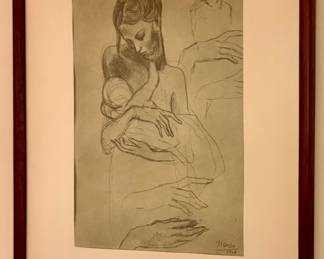 "Mother & Child" Framed Picasso Print
