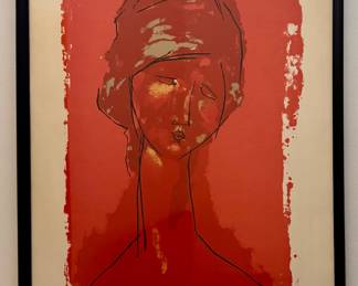 "Tete de Femme" Framed Modigliani Print