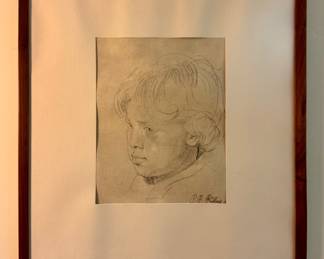 Pen & Ink Drawing, Signed