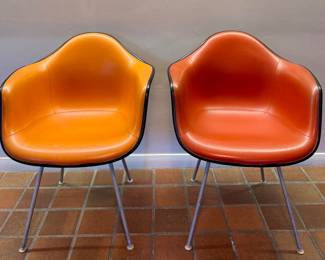 (2) Eames Shell Armchairs