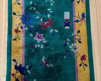 Antique Chinese Art Deco Rug