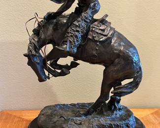 2 Remington bronze reproductions