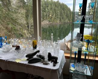 Several pieces of Steuben glass, early 1900s ABP glassware