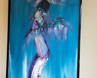 Original acrylic by Pablo Milan, 52"H