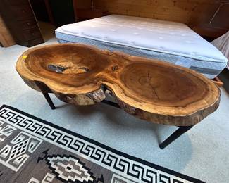 Myrtle wood large burl table