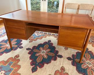 Danish MCM teak desk by Arne Vodder