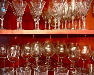 fine crystal and glassware