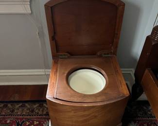 antique furniture (commode) 19th century and oriental rugs 