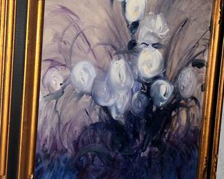 Original Oil Painting Under Glass and Framed