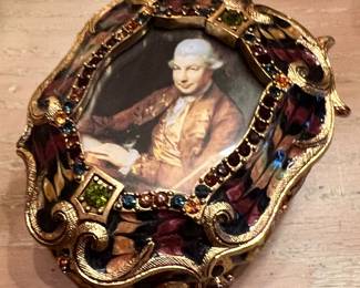 Enameled Vanity Trinket Box by Jay Strongwater